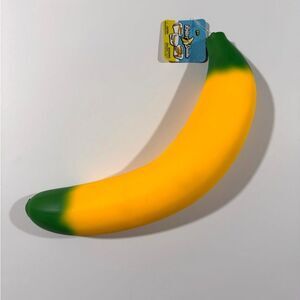 AFF Banana Stretch & Squeeze Toy - Yellow & Green